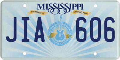 MS license plate JIA606