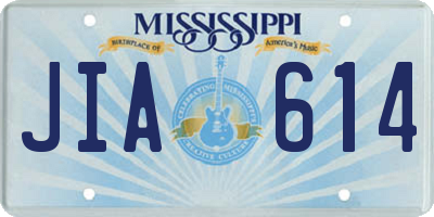MS license plate JIA614