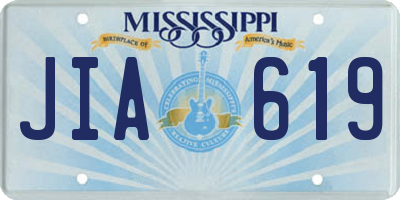 MS license plate JIA619