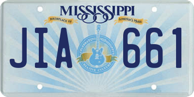 MS license plate JIA661