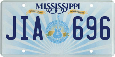 MS license plate JIA696