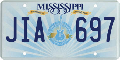 MS license plate JIA697