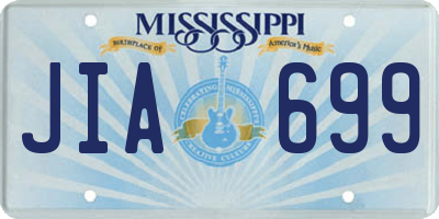 MS license plate JIA699
