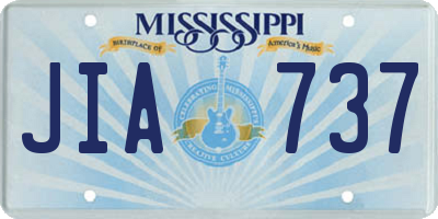 MS license plate JIA737