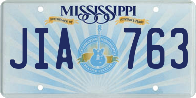 MS license plate JIA763