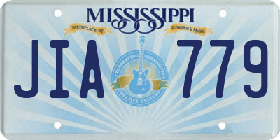 MS license plate JIA779
