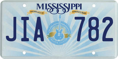MS license plate JIA782