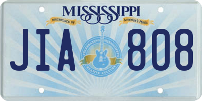 MS license plate JIA808