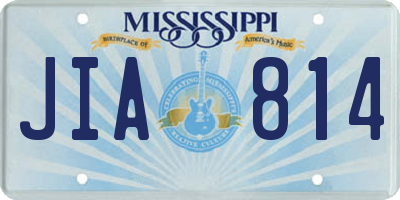 MS license plate JIA814