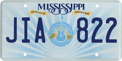 MS license plate JIA822