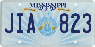 MS license plate JIA823