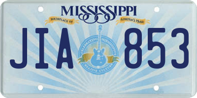MS license plate JIA853