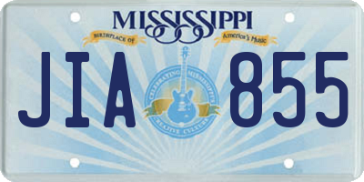 MS license plate JIA855