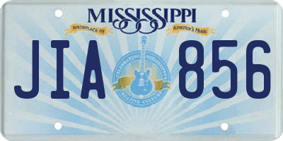 MS license plate JIA856