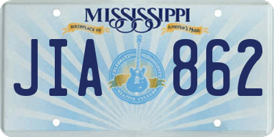 MS license plate JIA862
