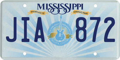 MS license plate JIA872