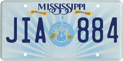 MS license plate JIA884