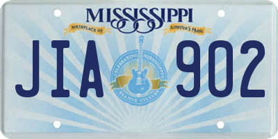 MS license plate JIA902
