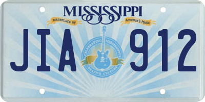 MS license plate JIA912