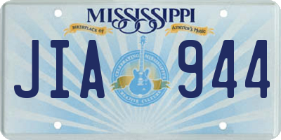 MS license plate JIA944