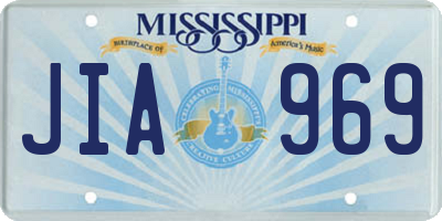 MS license plate JIA969