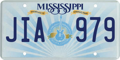 MS license plate JIA979