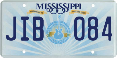 MS license plate JIB084