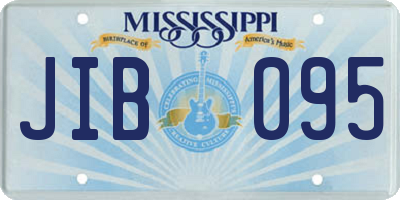 MS license plate JIB095