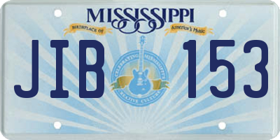 MS license plate JIB153
