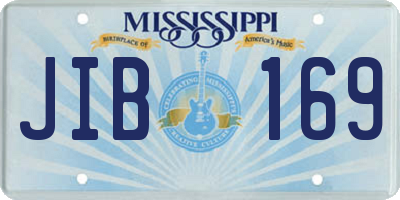 MS license plate JIB169