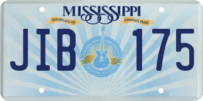 MS license plate JIB175
