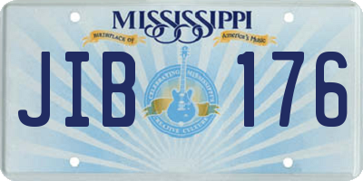 MS license plate JIB176