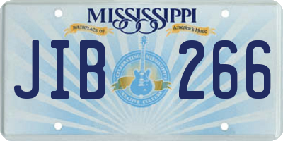 MS license plate JIB266