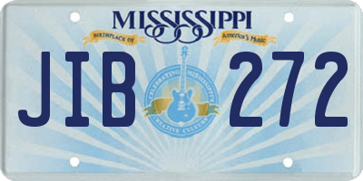 MS license plate JIB272