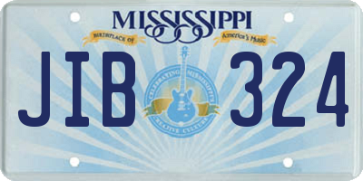 MS license plate JIB324