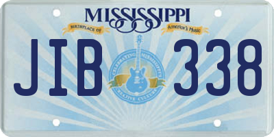 MS license plate JIB338