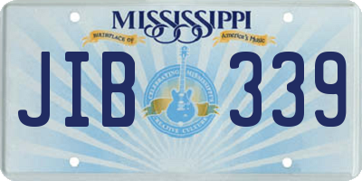 MS license plate JIB339
