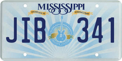 MS license plate JIB341