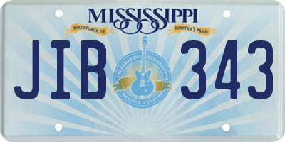 MS license plate JIB343