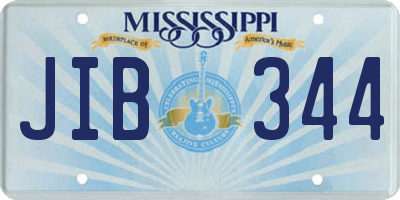 MS license plate JIB344