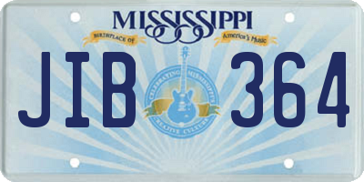 MS license plate JIB364