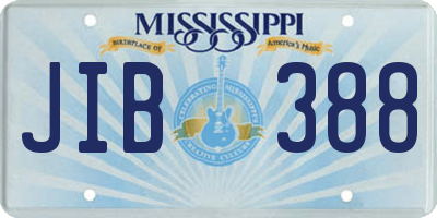 MS license plate JIB388