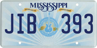 MS license plate JIB393