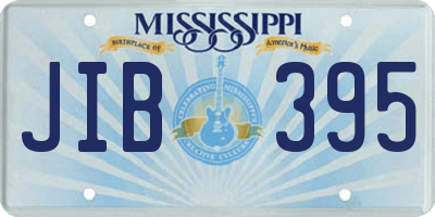 MS license plate JIB395