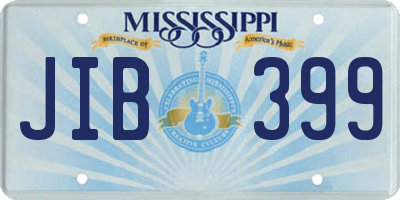 MS license plate JIB399