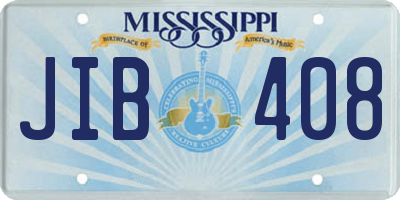 MS license plate JIB408