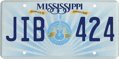 MS license plate JIB424