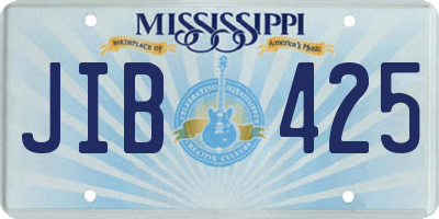MS license plate JIB425