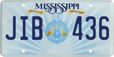 MS license plate JIB436