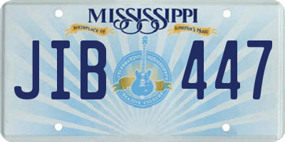 MS license plate JIB447